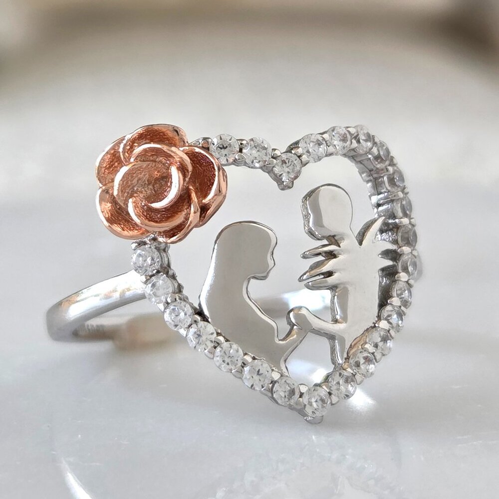 RARE Jack & Sally Ring, Nightmare Before - 925 Sterling Silver Disney Valentines